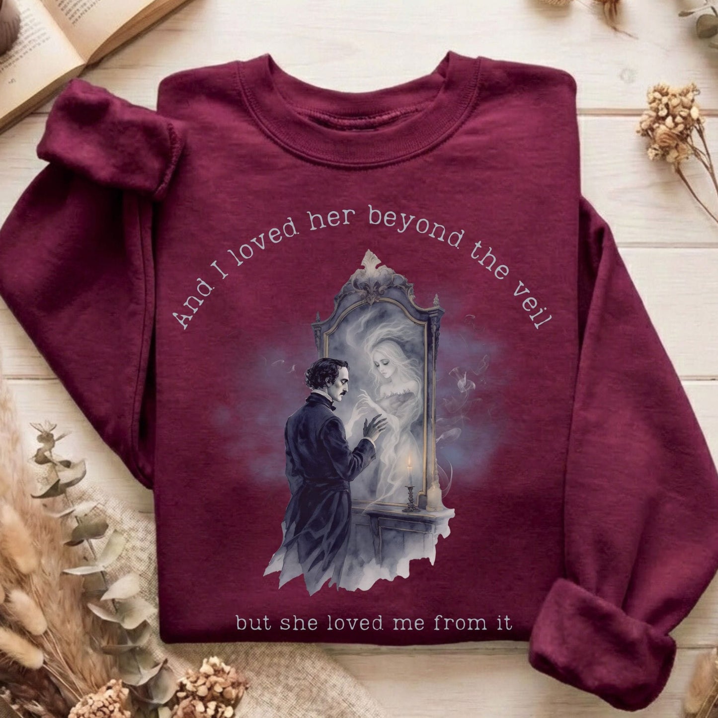 Sweatshirt Maroon / S Design 249 Crewneck Sweatshirt The Mystic Eden
