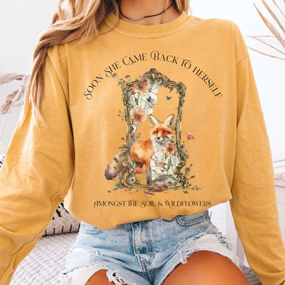 Long-sleeve Mustard / S Soon She Came Back to Herself  Long Sleeve The Mystic Eden