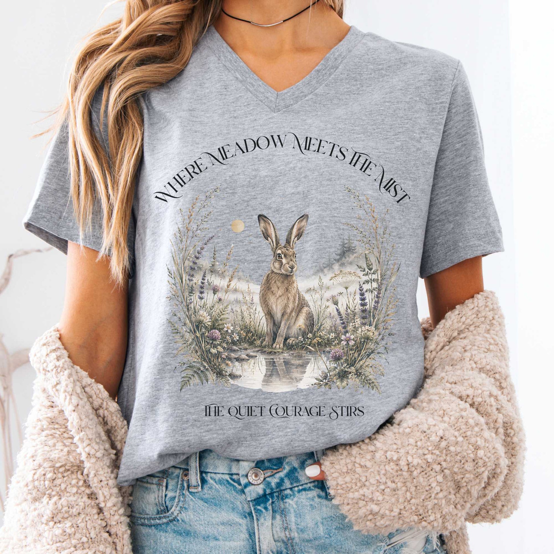 V-neck Athletic Heather / S Design 316 V-Neck The Mystic Eden