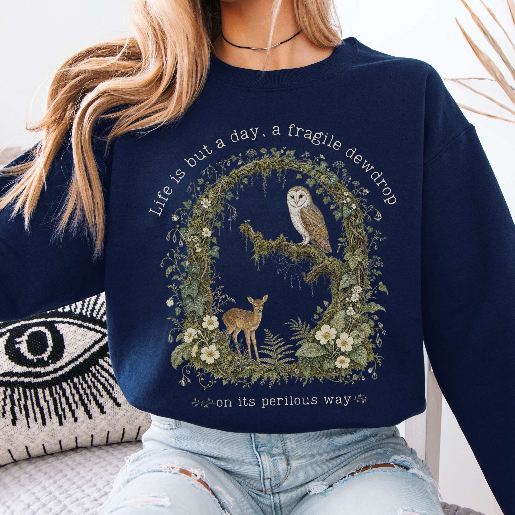 Sweatshirt Navy / S Design 297 Crewneck Sweatshirt The Mystic Eden