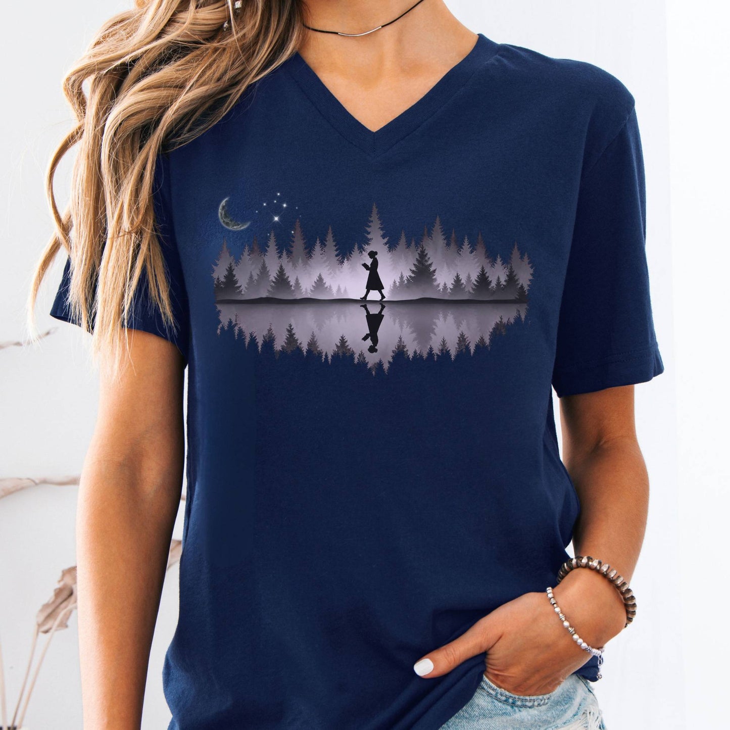 V-neck Navy / S Design 299 V-Neck The Mystic Eden