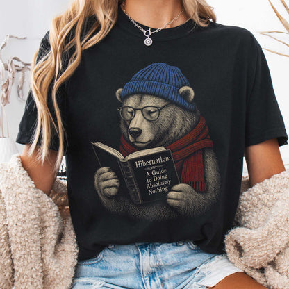 T-Shirt Black / S Hibernation Guide Bear T-Shirt The Mystic Eden