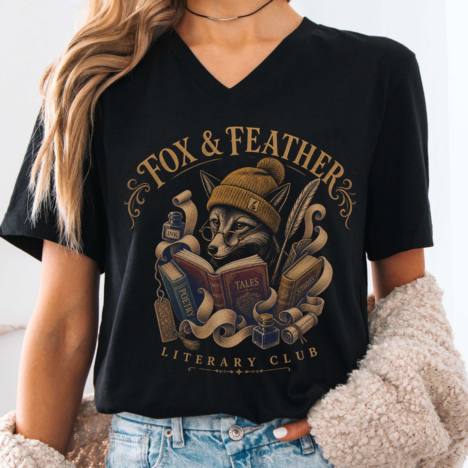 V-neck Black / S Design 312 V-Neck The Mystic Eden
