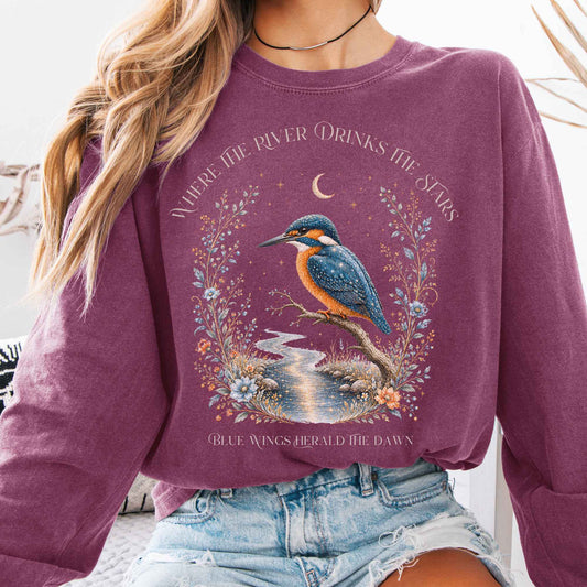 Long-sleeve Berry / S Where the River Drinks the Stars Long Sleeve The Mystic Eden