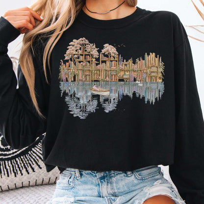 Long-sleeve Black / S The Floating Library Long Sleeve The Mystic Eden