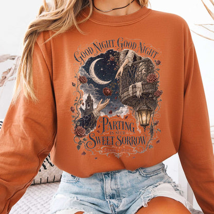 Long-sleeve Yam / S Parting Is Such Sweet Sorrow Romeo and Juliet Shakespeare Long Sleeve The Mystic Eden