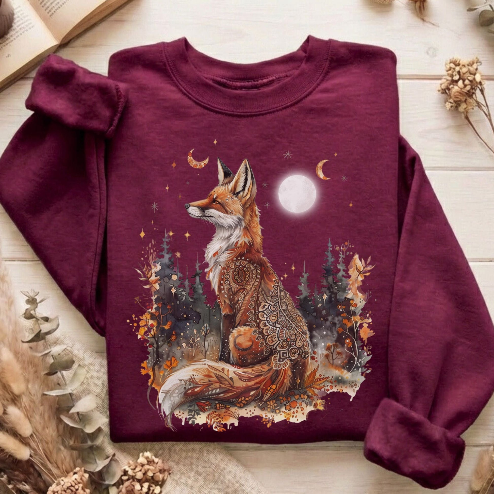 Sweatshirt Maroon / S Design 211 Sweatshirt The Mystic Eden