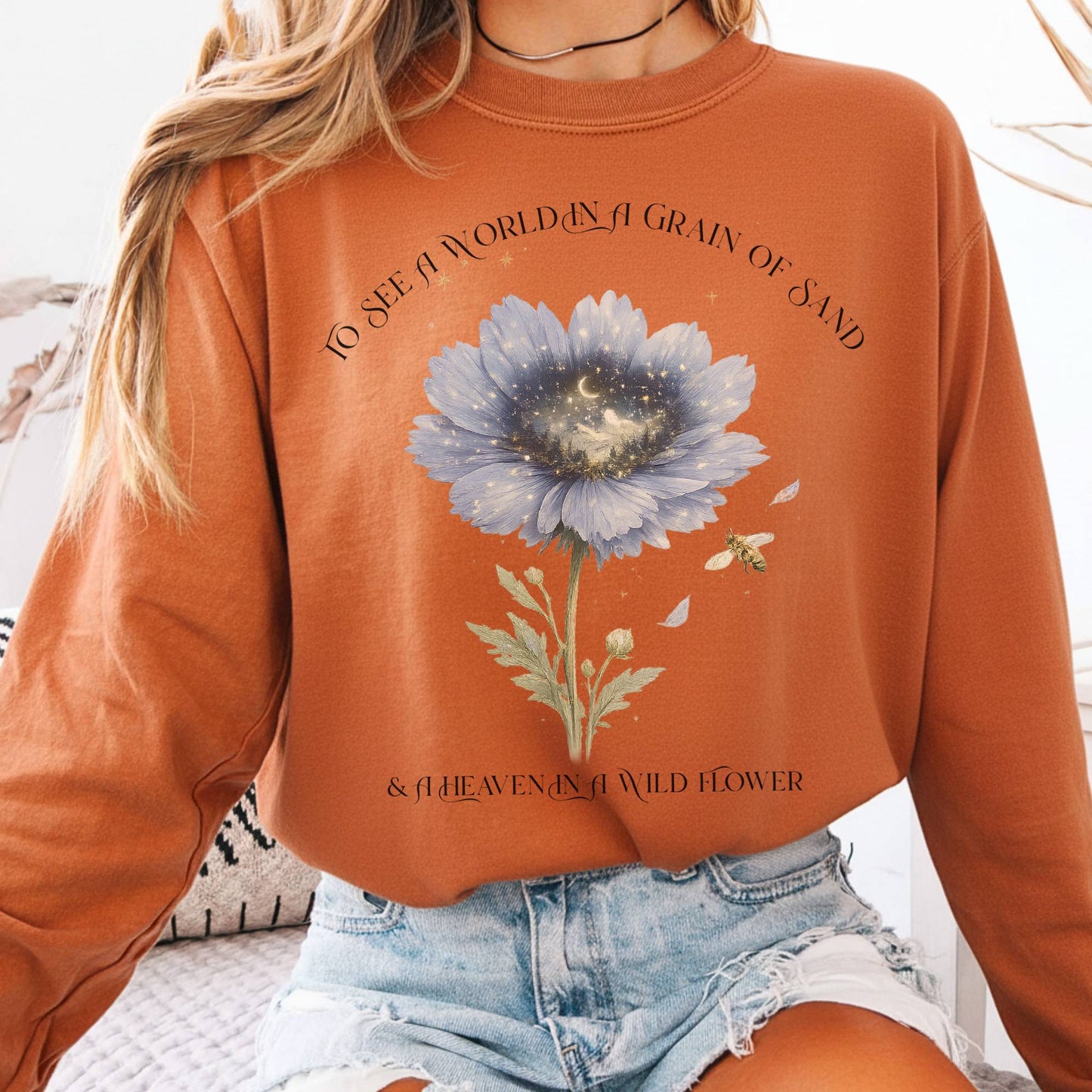 Long-sleeve Yam / S Heaven in a Wildflower William Blake Long Sleeve The Mystic Eden