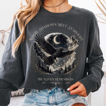 Long-sleeve Pepper / S Where Shadows Meet Starlight Raven Long Sleeve The Mystic Eden