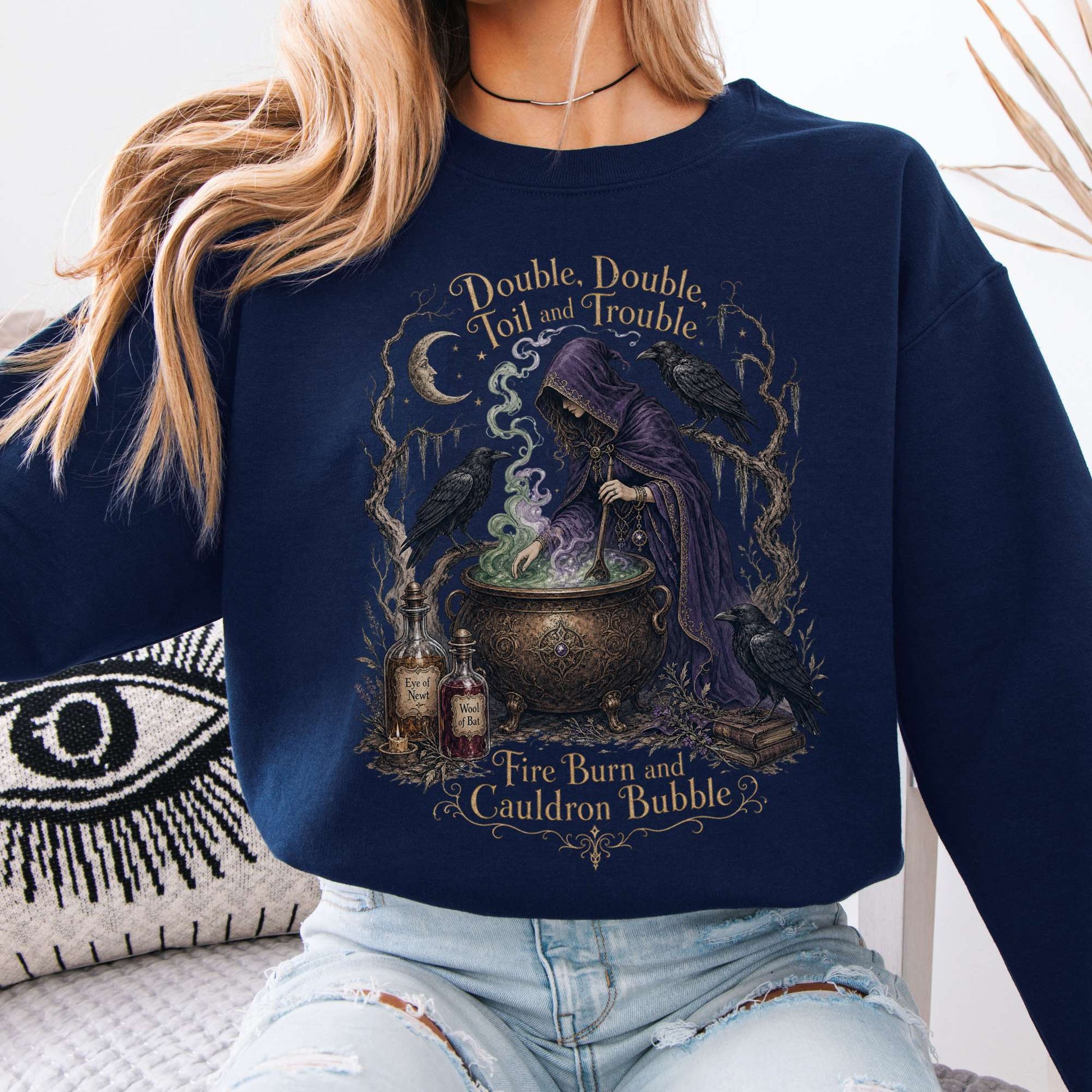 Sweatshirts Navy / S Design 336 Crewneck Sweatshirt The Mystic Eden