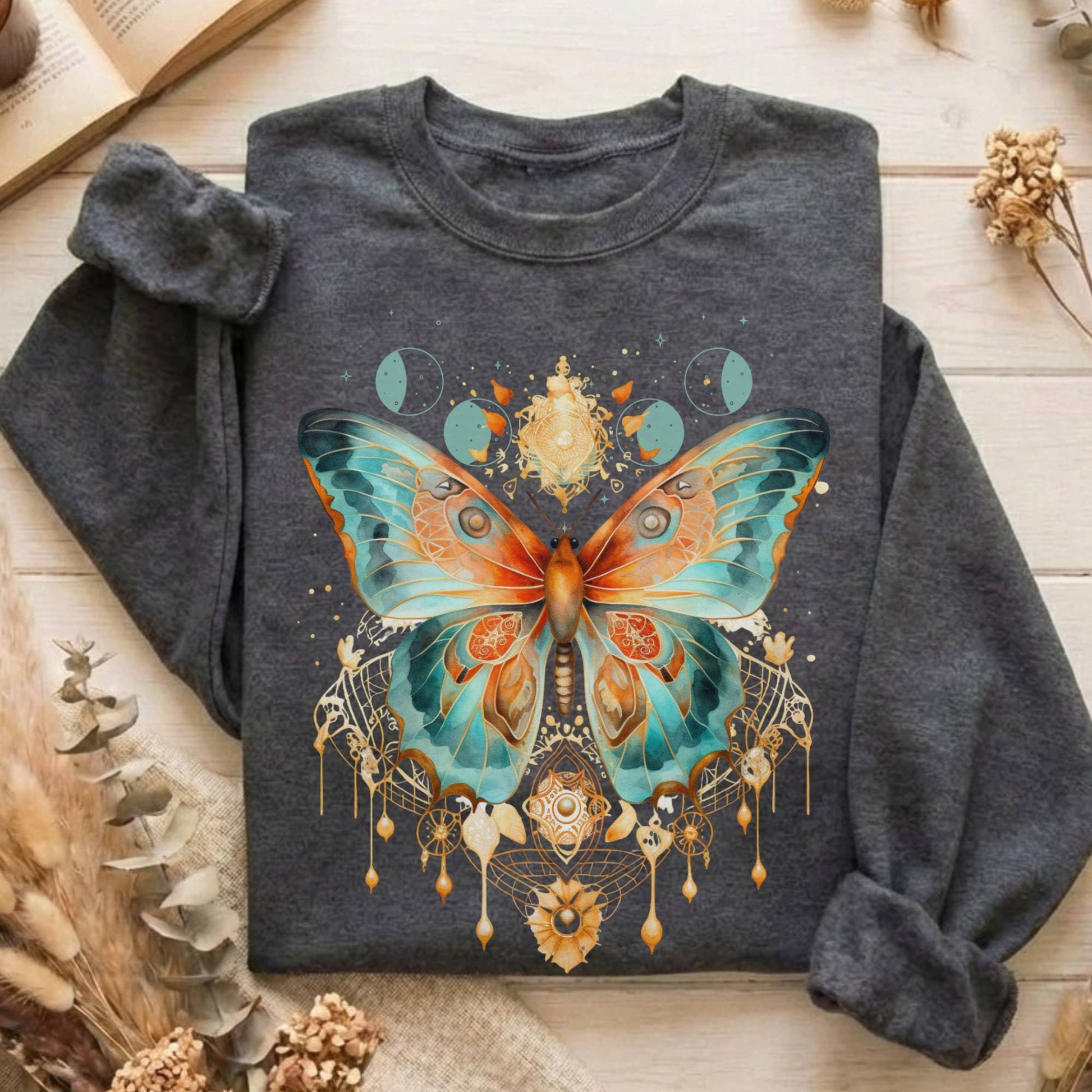 Sweatshirt Dark Heather / S Design 46 Sweatshirt The Mystic Eden