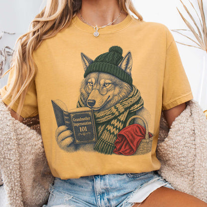 T-Shirt Mustard / S Grandmother Impersonation 101 Wolf Red Riding Hood T-Shirt The Mystic Eden