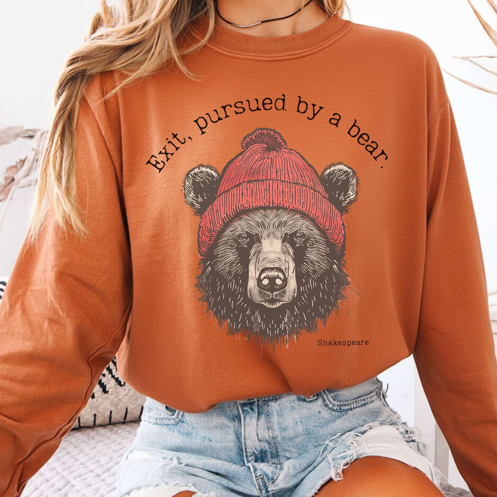 Long-sleeve Yam / S Exit, Pursued by a Bear Shakespeare Long Sleeve The Mystic Eden
