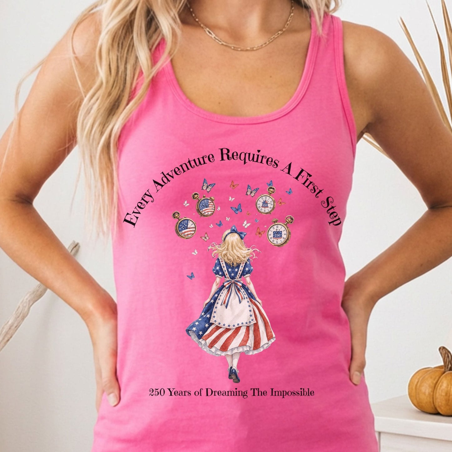 Tank Top Solid Hot Pink / XS 250 Years of Dreaming the Impossible American Alice Women's Lightweight Tank Top The Mystic Eden
