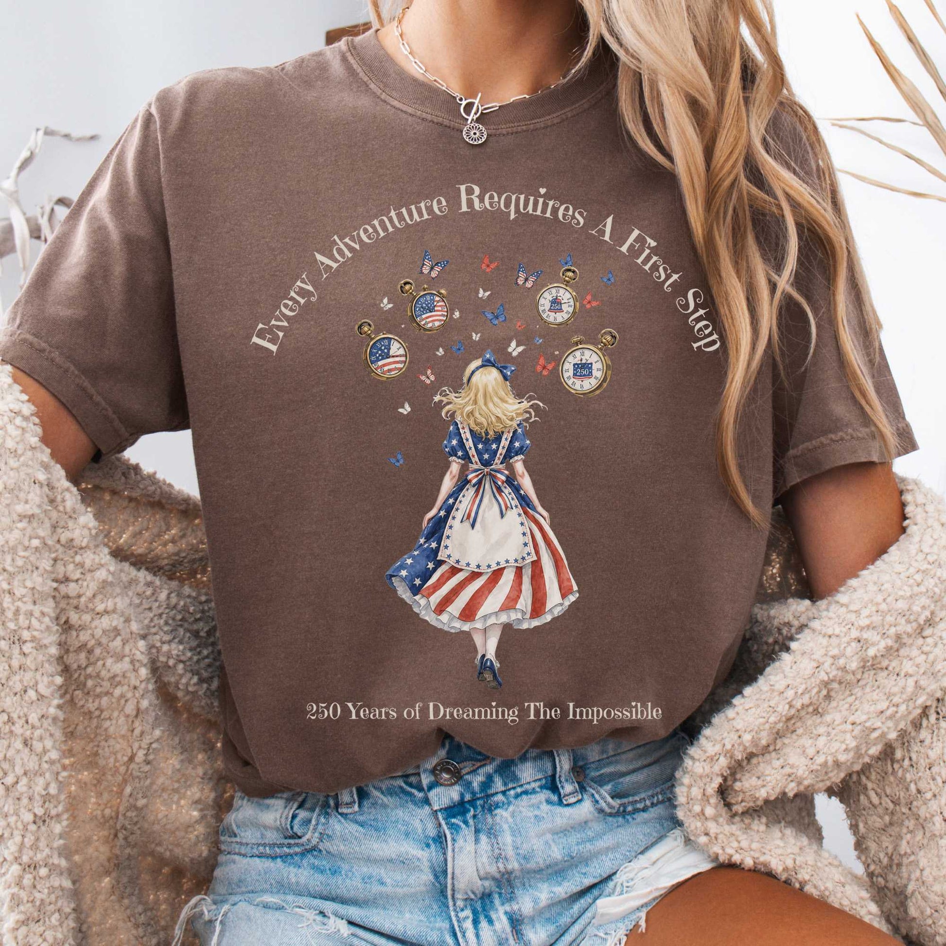 T-Shirt Espresso / S 250 Years of Dreaming the Impossible American Alice T-Shirt The Mystic Eden