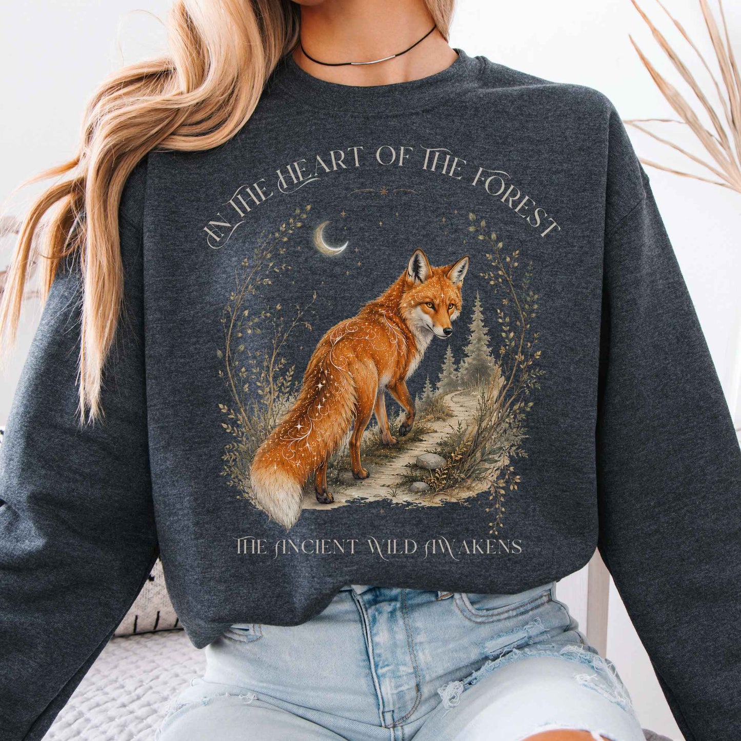 Sweatshirt Dark Heather / S Design 310 Crewneck Sweatshirt The Mystic Eden