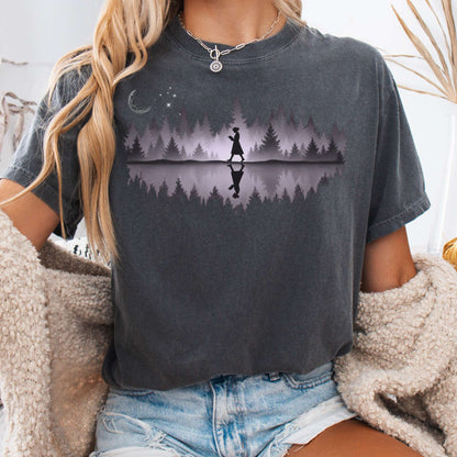 T-Shirt Pepper / S Midnight Reader Reflection T-Shirt The Mystic Eden