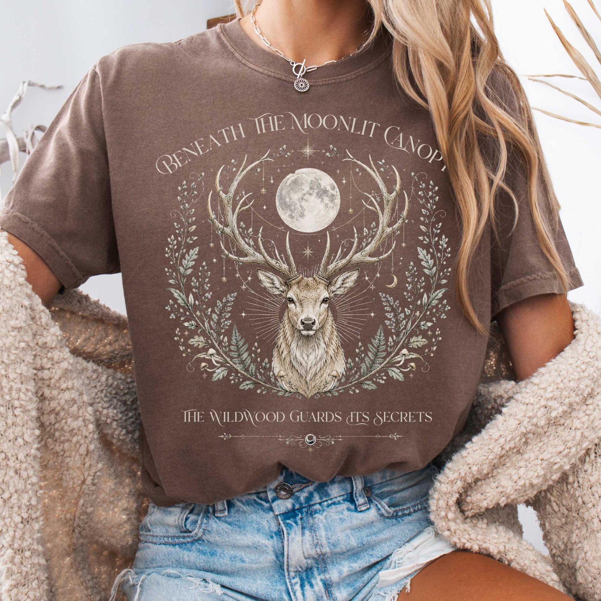 T-Shirt Espresso / S Beneath the Moonlit Canopy T-Shirt The Mystic Eden