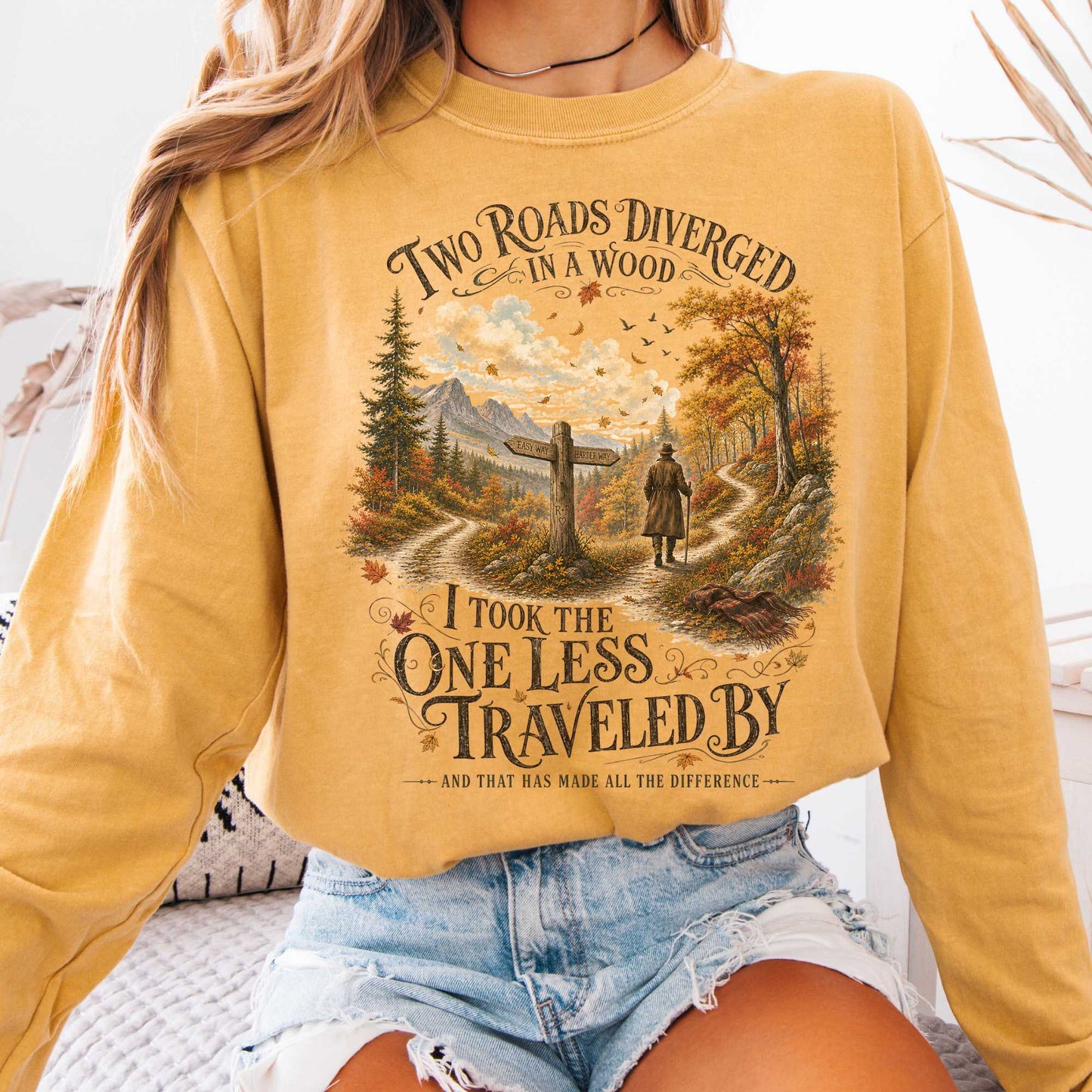 Long-sleeve Mustard / S Design 341 Long Sleeve The Mystic Eden