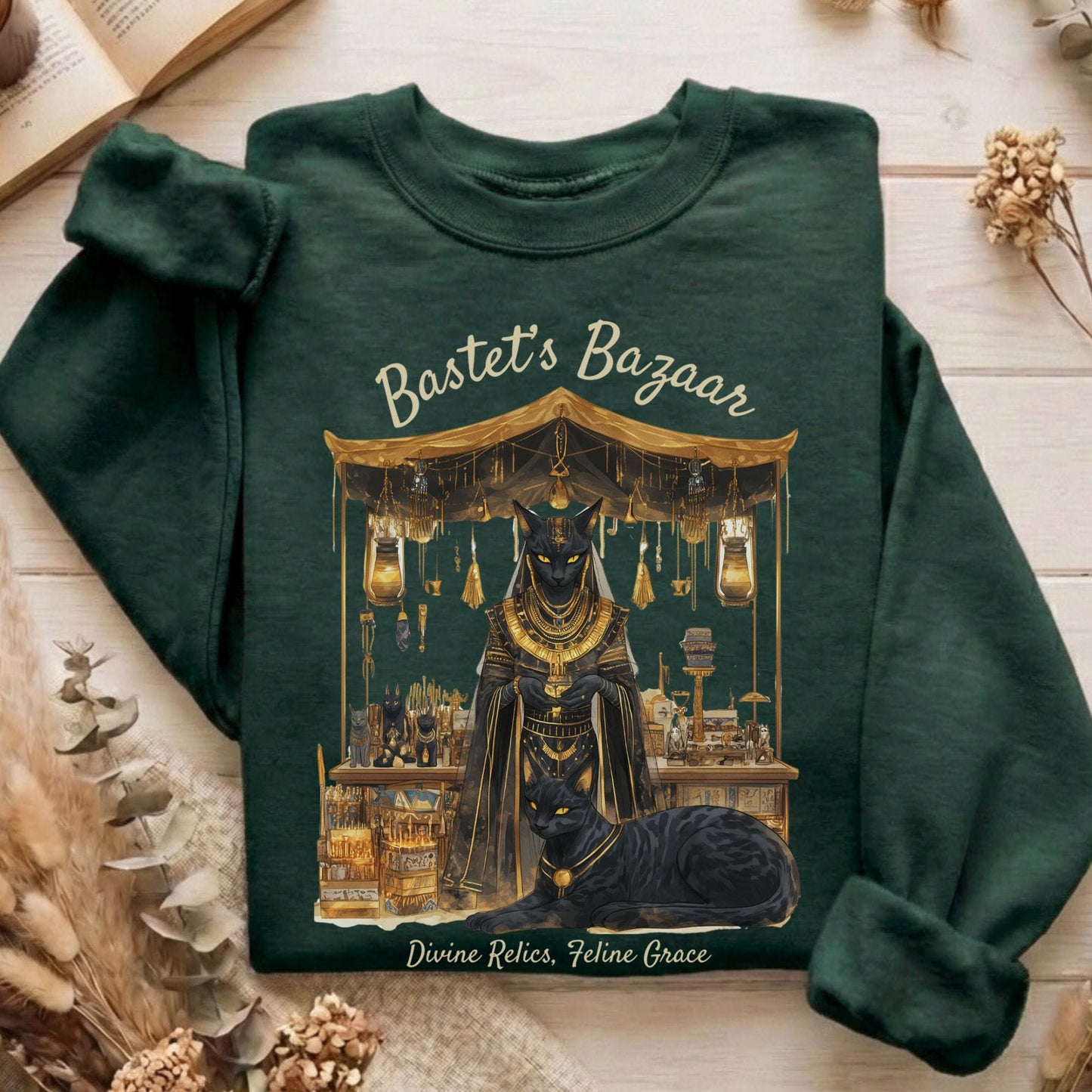 Sweatshirt Forest Green / S Design 189 Sweatshirt The Mystic Eden