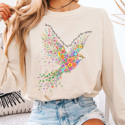 Long-sleeve Ivory / S She Was Becoming Herself Kate Chopin Long Sleeve The Mystic Eden
