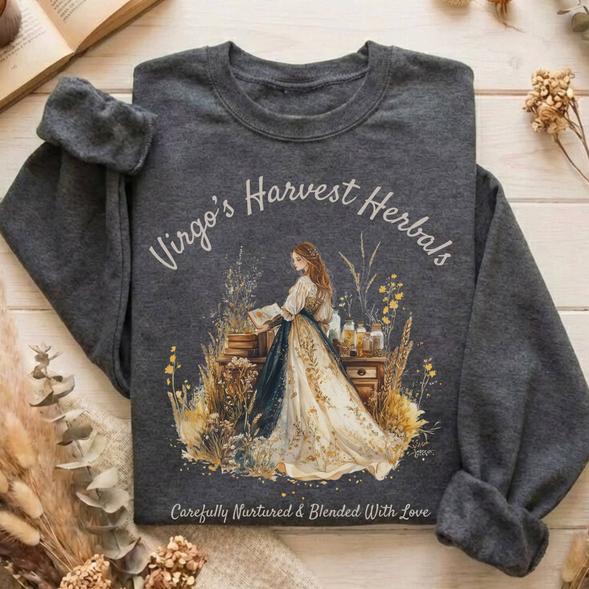 Sweatshirt Dark Heather / S Design 159 Sweatshirt The Mystic Eden