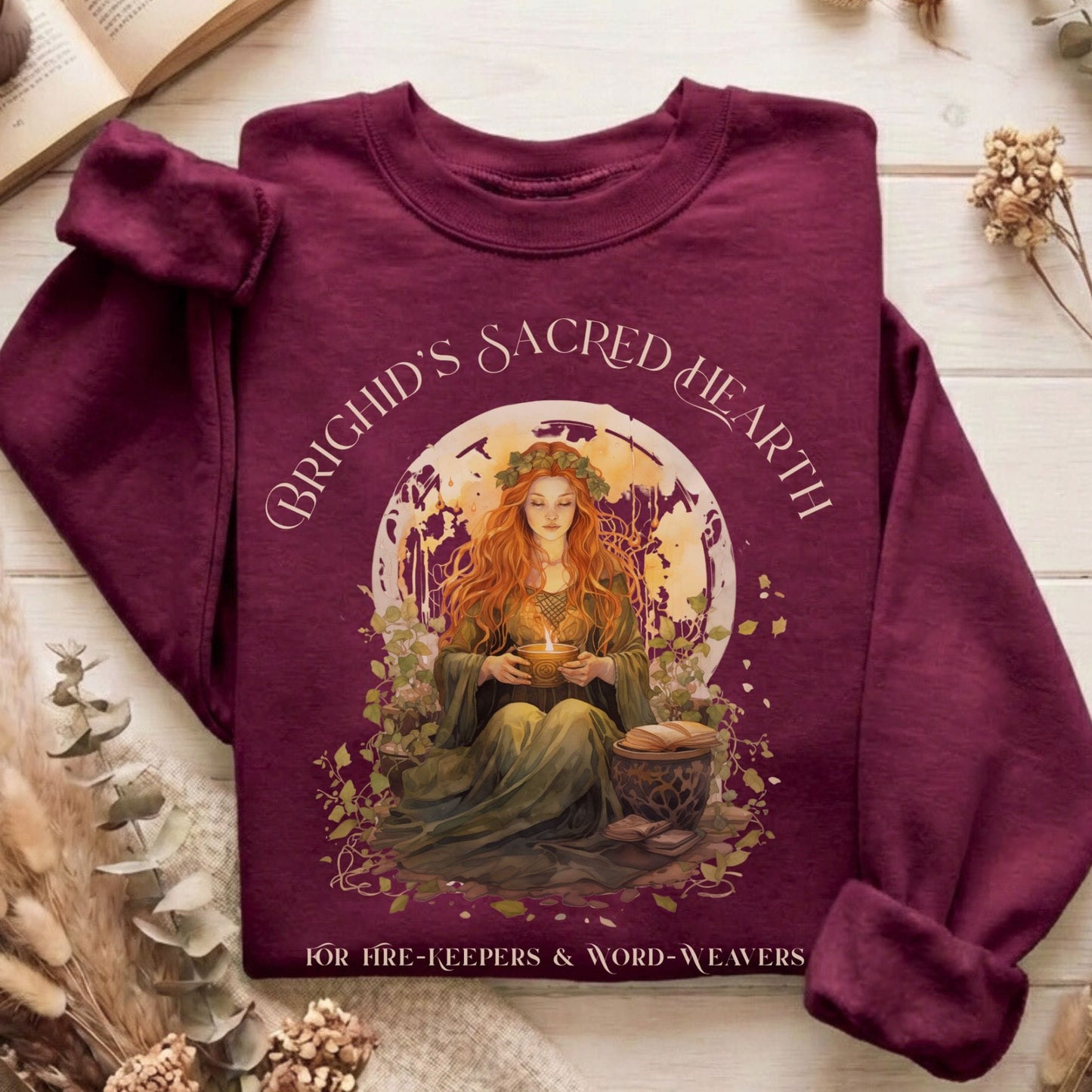 Sweatshirt Maroon / S Design 216 Sweatshirt The Mystic Eden
