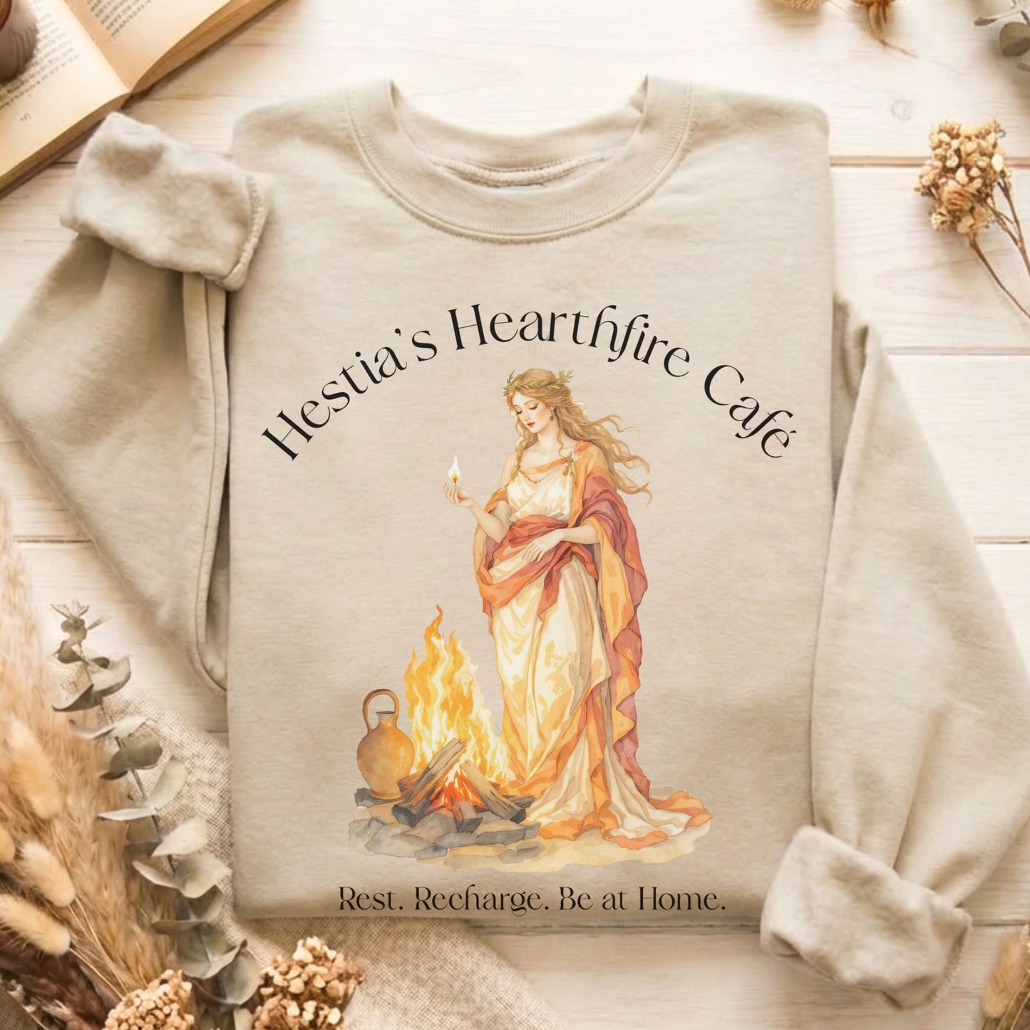Sweatshirt Sand / S Design 274 Crewneck Sweatshirt The Mystic Eden