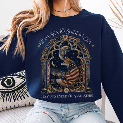 Sweatshirt Navy / S 250 Years Under the Same Stars Crewneck Sweatshirt The Mystic Eden