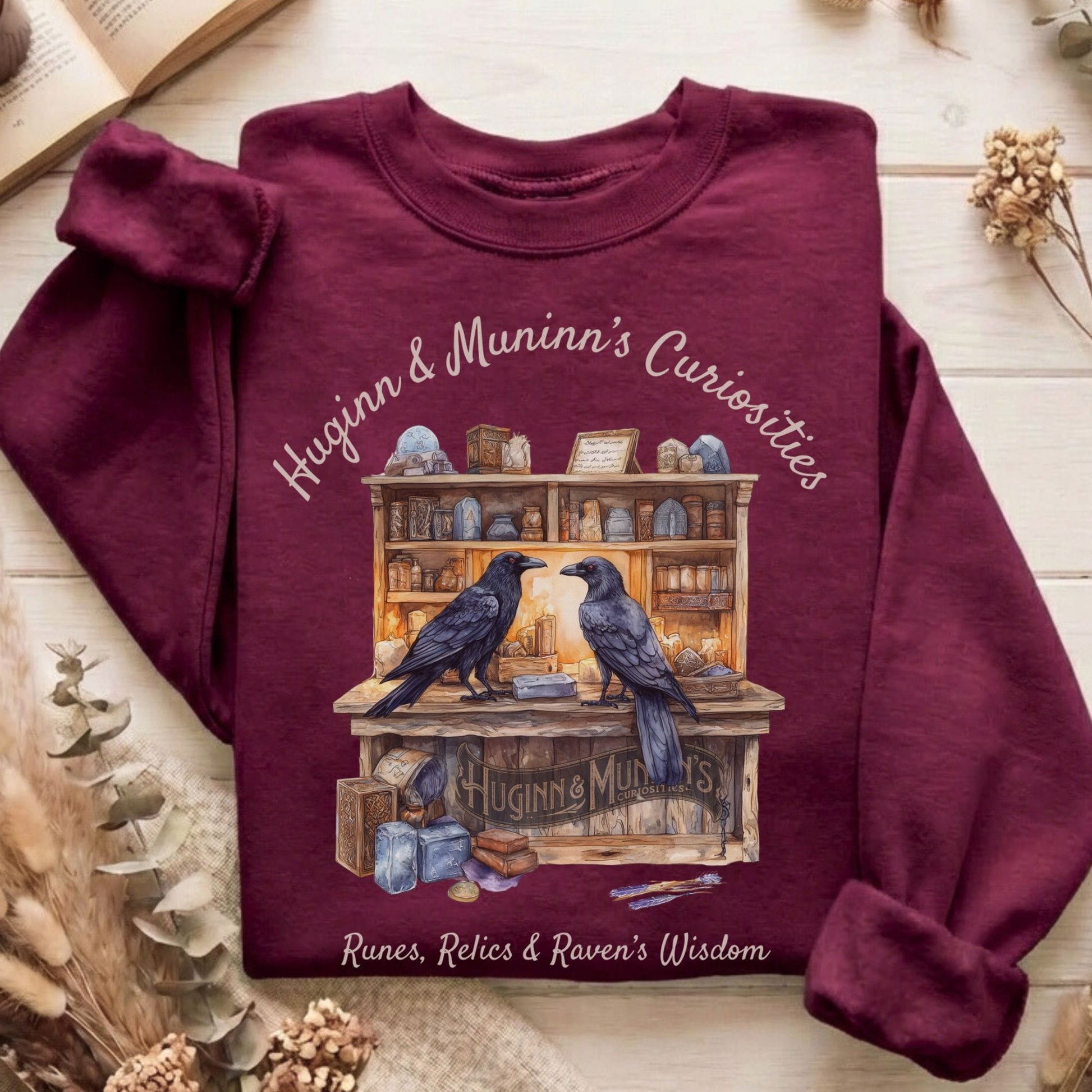 Sweatshirt Maroon / S Design 163 Sweatshirt The Mystic Eden