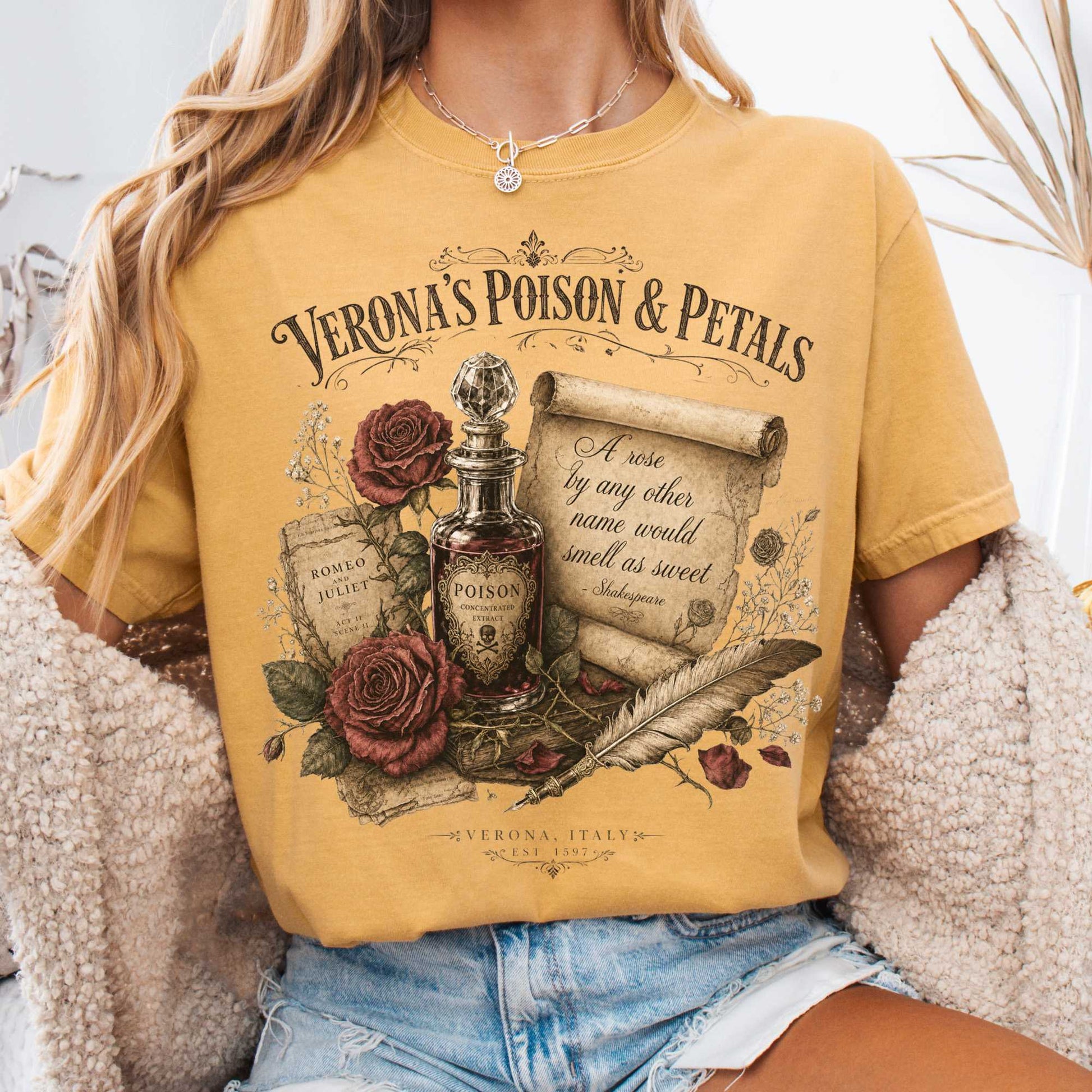 T-Shirt Mustard / S Design 335 T-Shirt The Mystic Eden