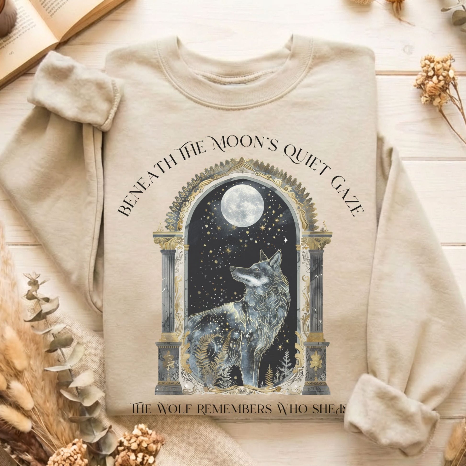 Sweatshirt Sand / S Design 278 Crewneck Sweatshirt The Mystic Eden