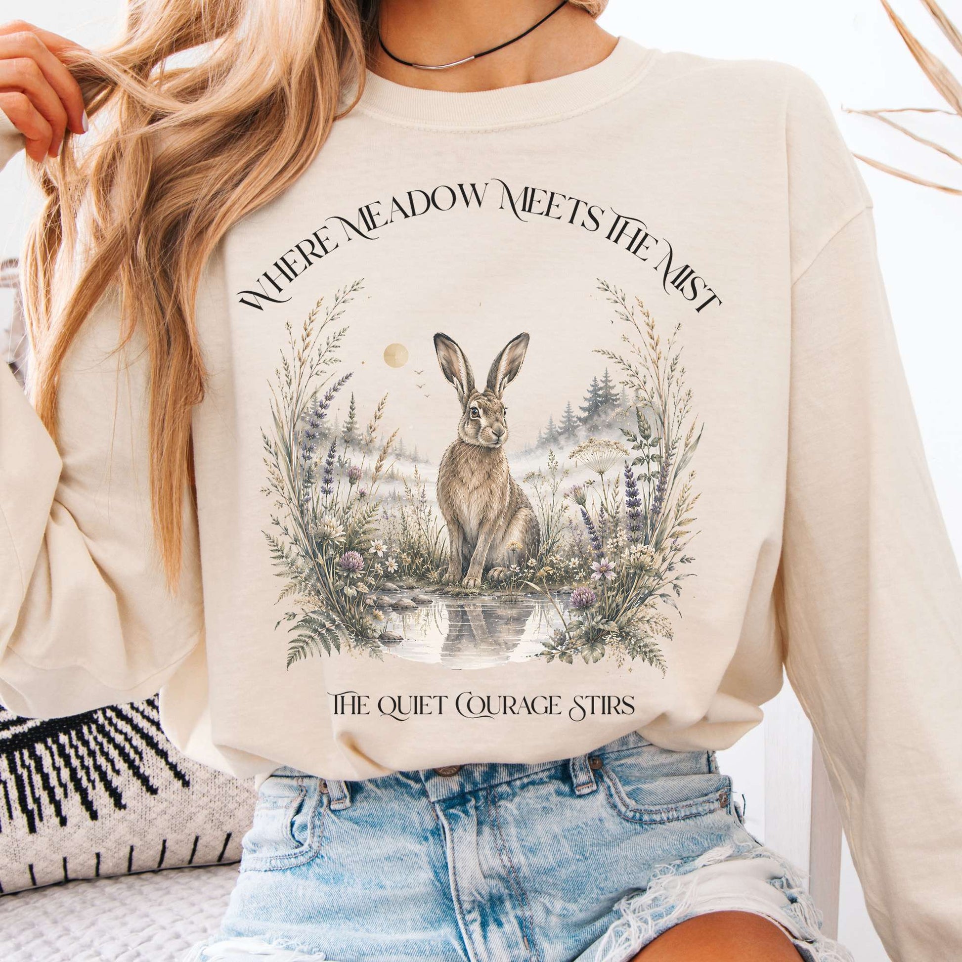 Long-sleeve Ivory / S Where Meadow Meets the Mist Long Sleeve The Mystic Eden