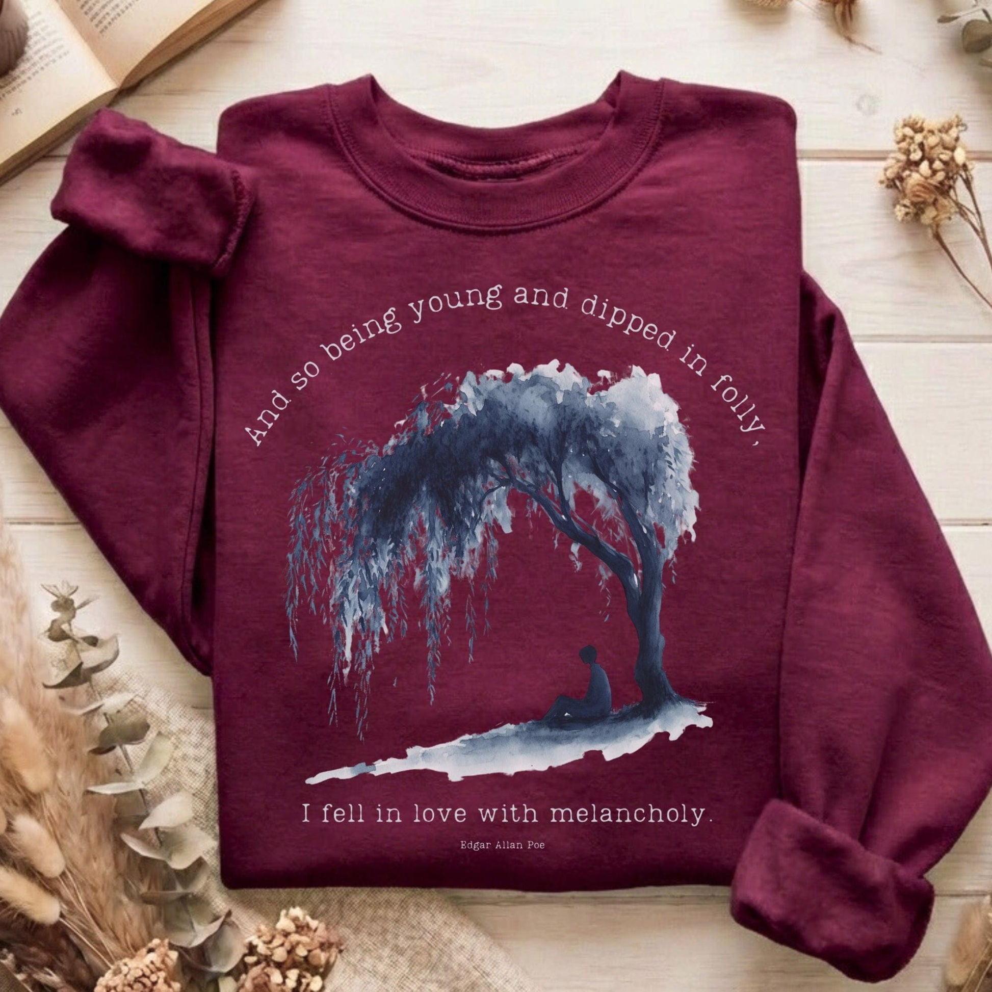 Sweatshirt Maroon / S Design 143 Sweatshirt The Mystic Eden