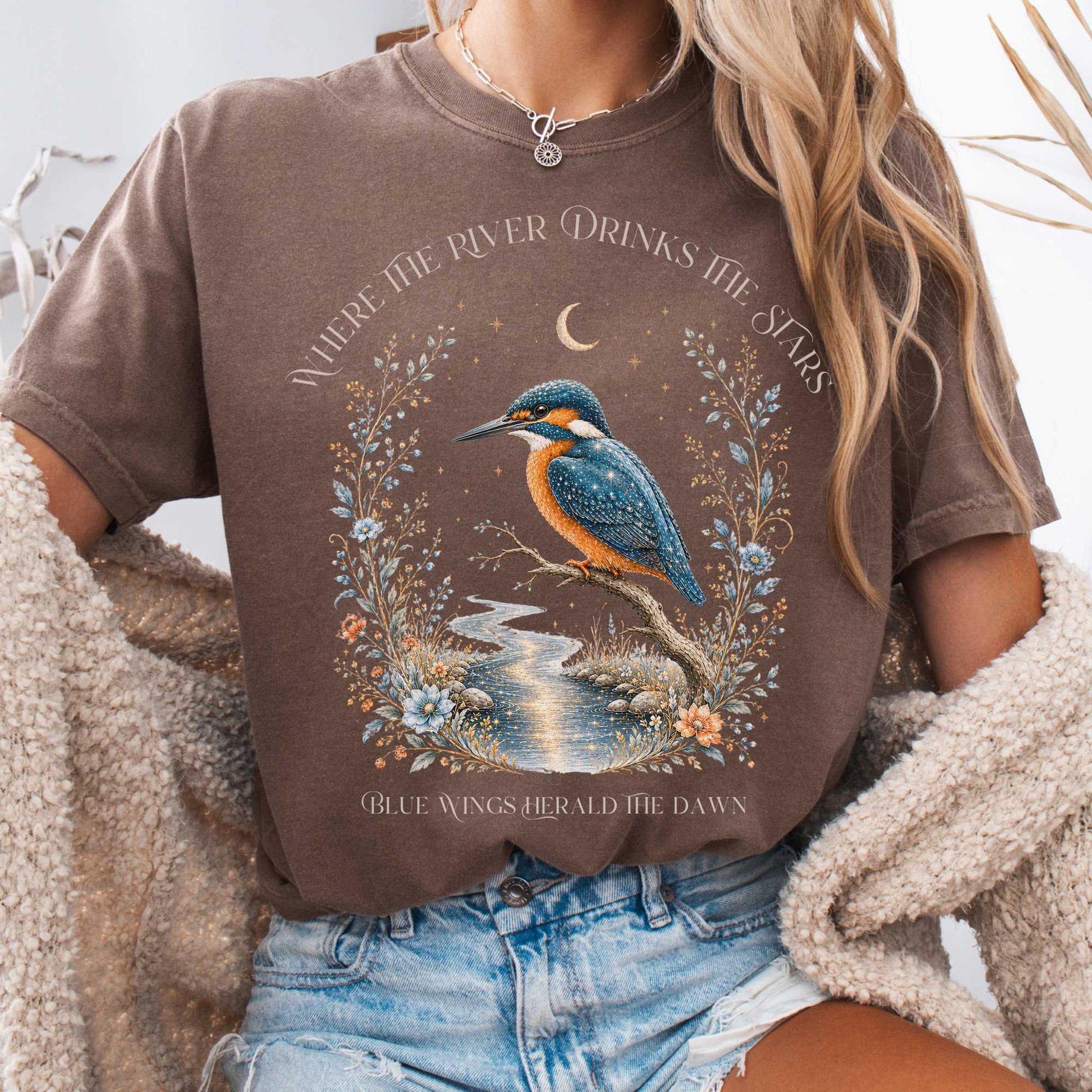 T-Shirt Espresso / S Where the River Drinks the Stars T-Shirt The Mystic Eden