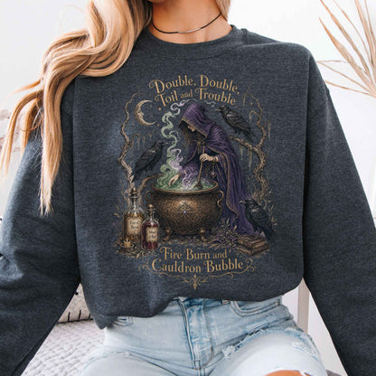 Sweatshirts Dark Heather / S Design 336 Crewneck Sweatshirt The Mystic Eden