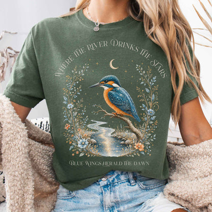 T-Shirt Moss / S Where the River Drinks the Stars T-Shirt The Mystic Eden