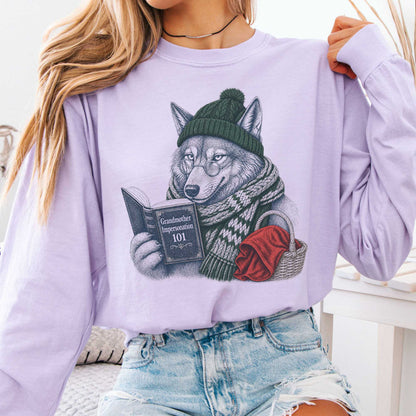 Long-sleeve Orchid / S Grandmother Impersonation 101 Wolf Red Riding Hood Long Sleeve The Mystic Eden