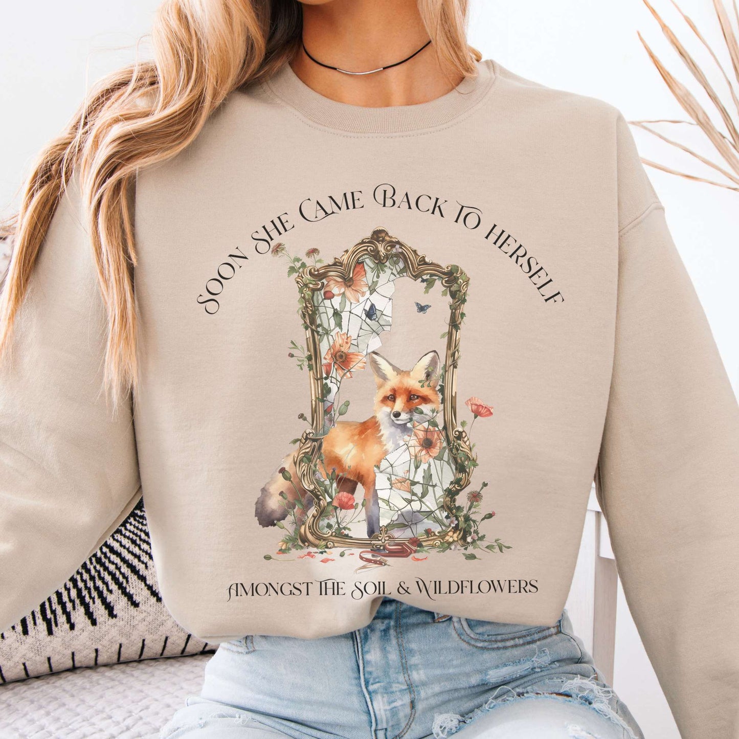 Sweatshirt Sand / S Design 291 Crewneck Sweatshirt The Mystic Eden