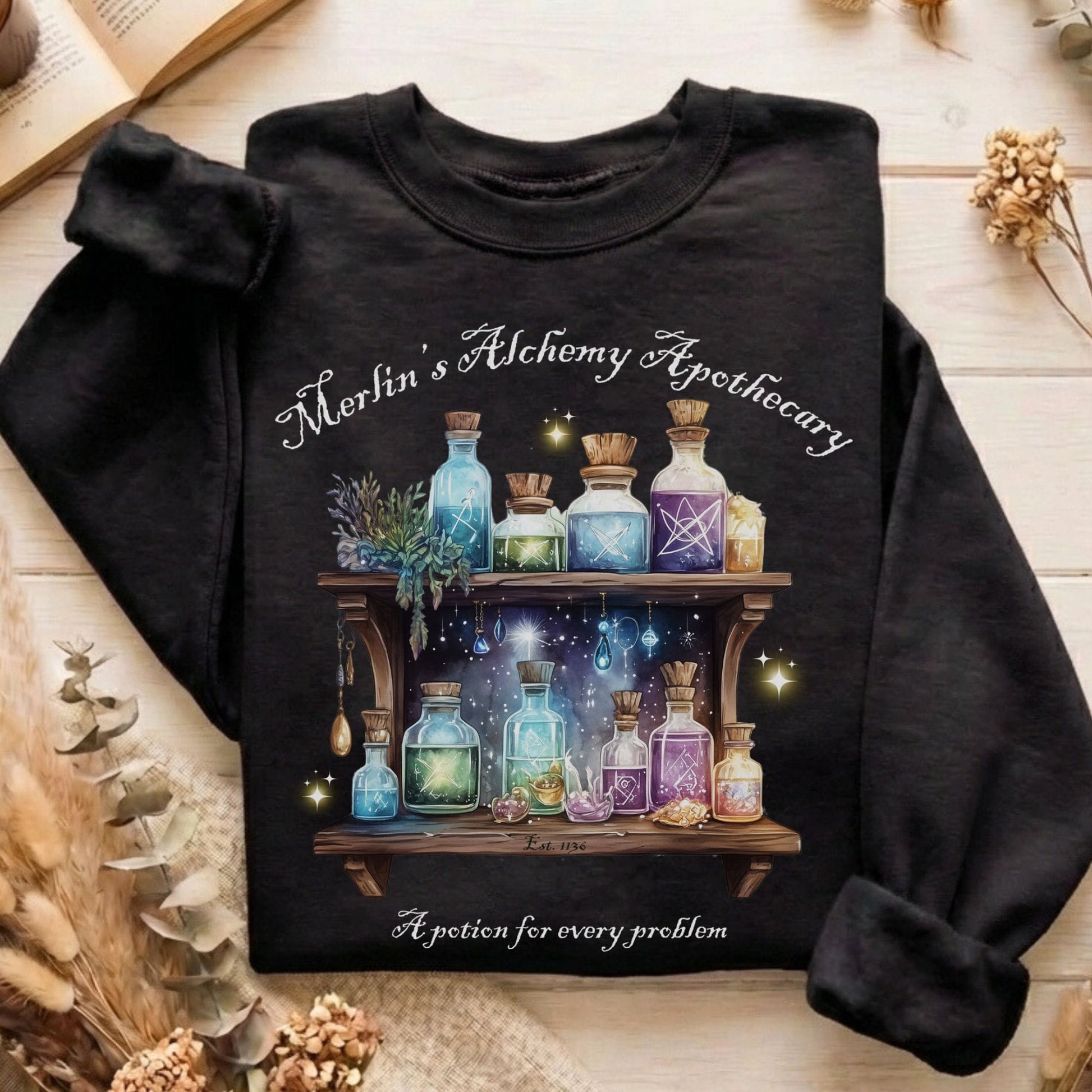 Sweatshirt Black / S Design 125 Sweatshirt The Mystic Eden