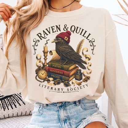 Long-sleeve Ivory / S Raven & Quill Literary Society Long Sleeve The Mystic Eden