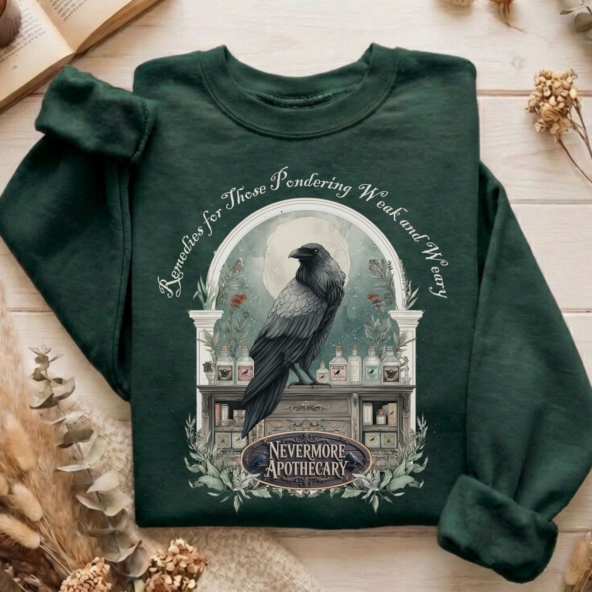 Sweatshirt Forest Green / S Design 238 Crewneck Sweatshirt The Mystic Eden