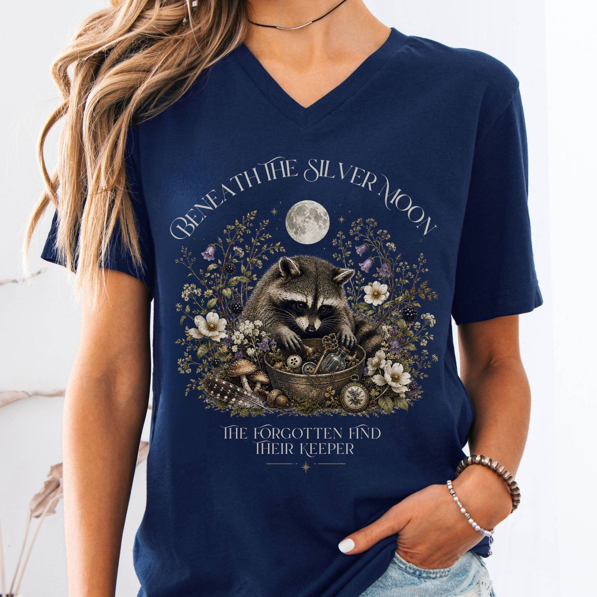 V-neck Navy / S Design 317 V-Neck The Mystic Eden
