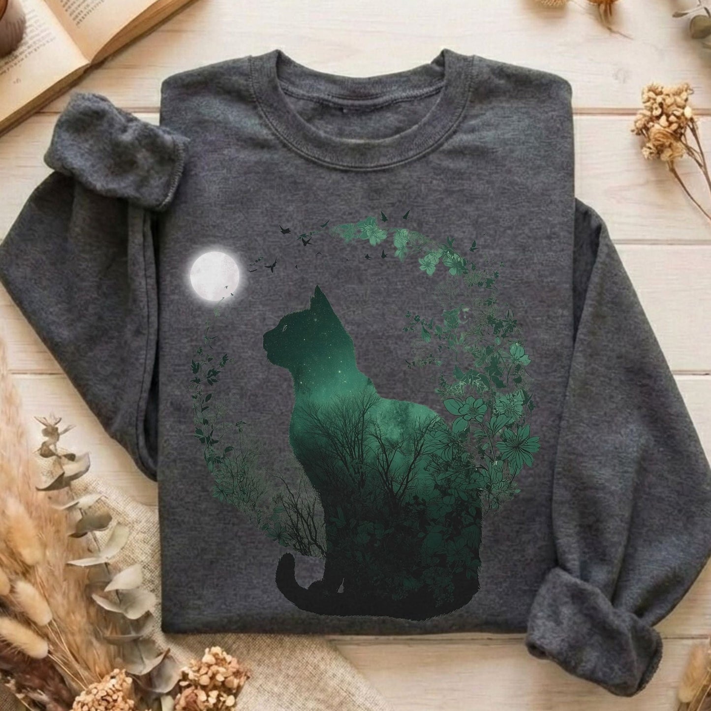 Sweatshirt Dark Heather / S Design 208 Sweatshirt The Mystic Eden