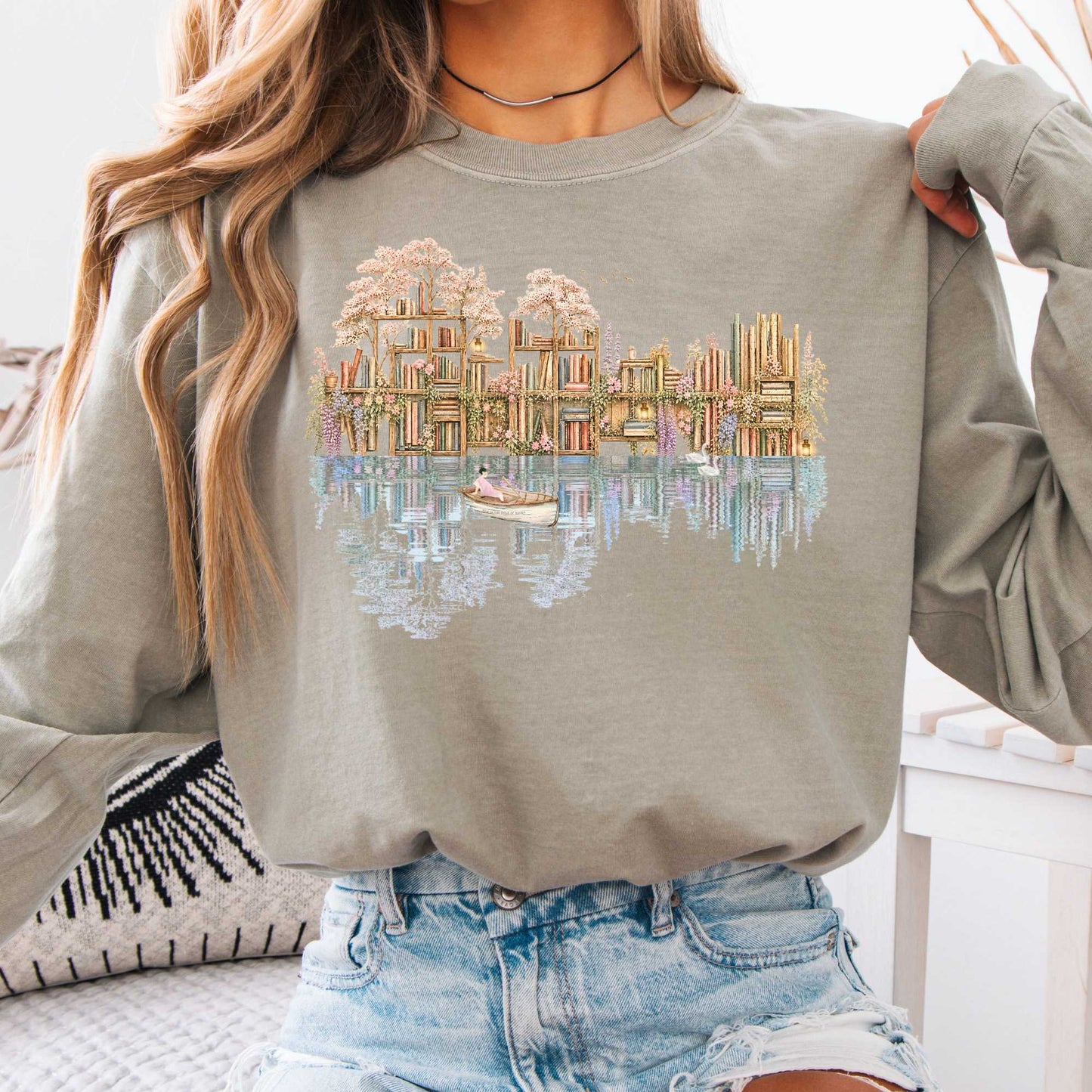Long-sleeve Sandstone / S The Floating Library Long Sleeve The Mystic Eden