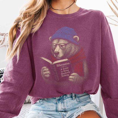 Long-sleeve Berry / S A Guide to Hibernation Bear Long Sleeve The Mystic Eden