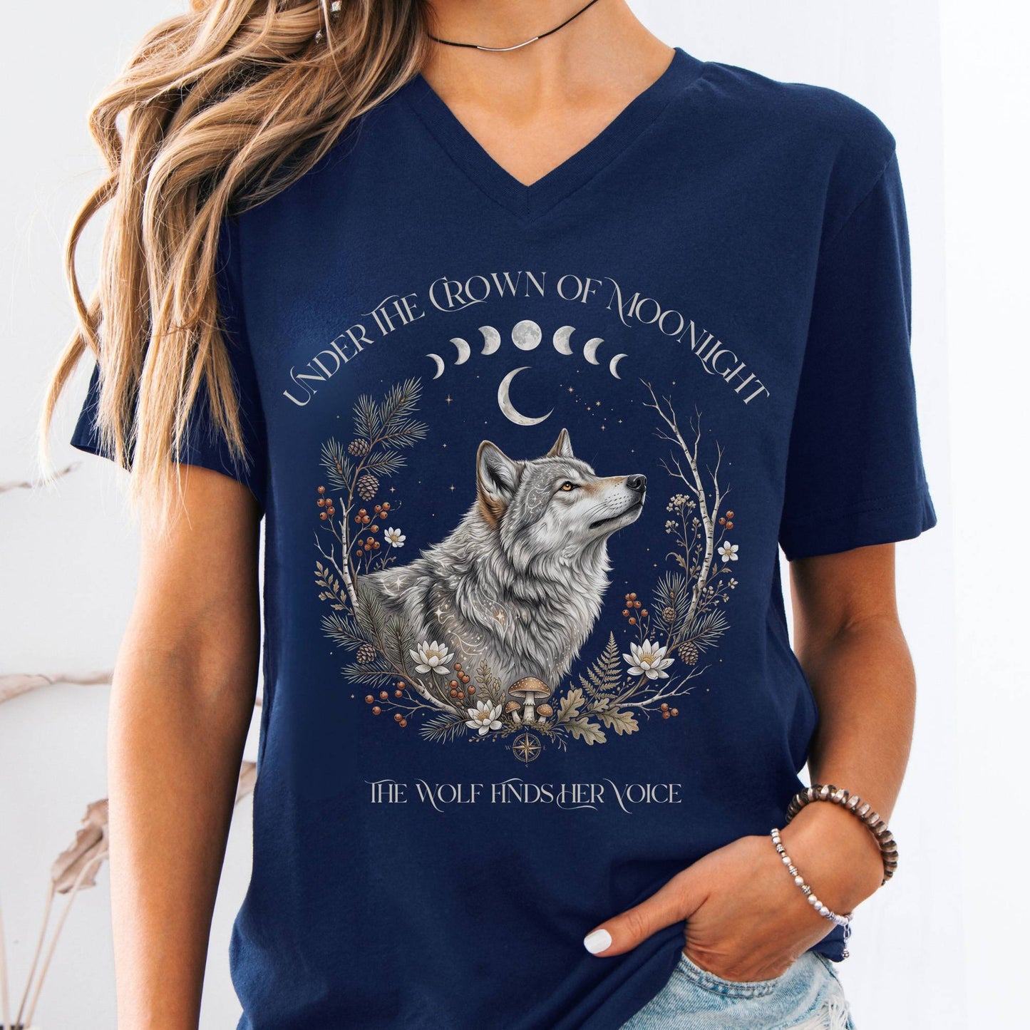 V-neck Navy / S Design 318 V-Neck The Mystic Eden