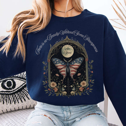Sweatshirt Navy / S There Is No Beauty Without Some Strangeness America 250 Crewneck Sweatshirt The Mystic Eden