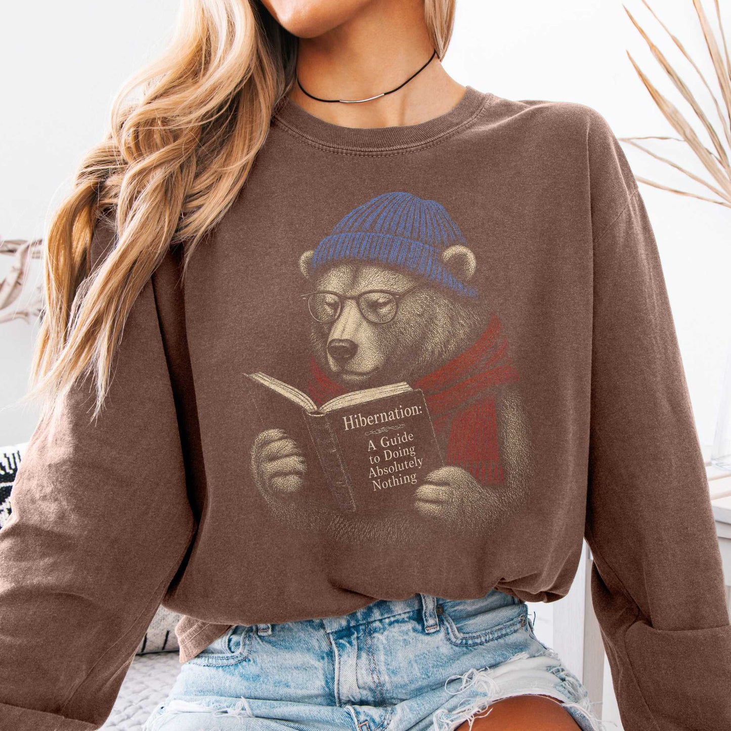 Long-sleeve Espresso / S A Guide to Hibernation Bear Long Sleeve The Mystic Eden