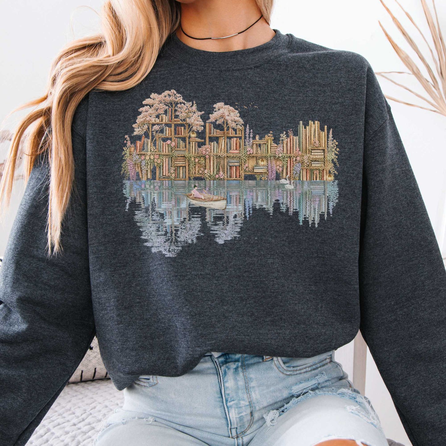 Sweatshirt Dark Heather / S Design 298 Crewneck Sweatshirt The Mystic Eden